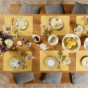 Villeroy & Boch French Garden Fleurence Sugar Bowl, Premium Porcelain, White/Colorful 10-2281-0930 0.20 L