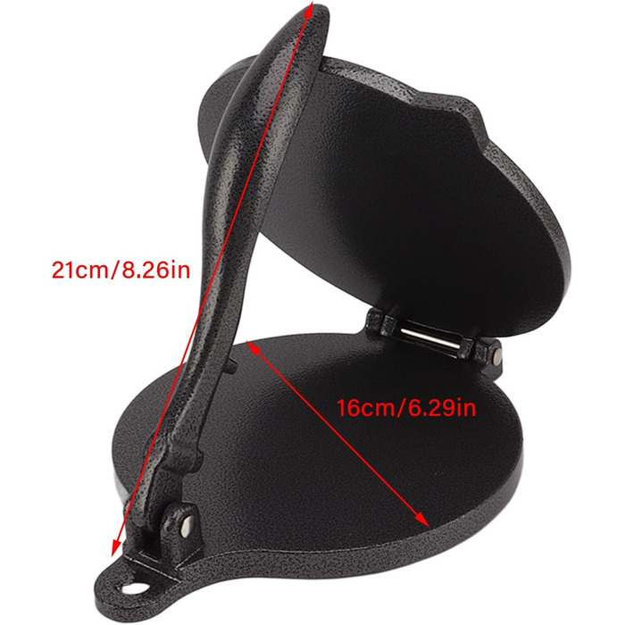 Пресс для тортильї Gusseisen, 16 см: для тако, арепас, кесадільї, емпінадас, патаконес