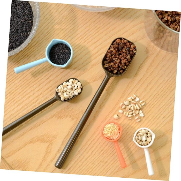 LIFKOME 8 Pcs Korean Stoneware Ash Dishes, Measuring Spoon Sizes, Storage Containers for Dog Food, Stirring, Kitchen Salt, Teaspoon Measurement, Spice Stirring Stick, Baby Liquid
