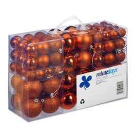 Relaxdays Set of 100 Christmas Baubles