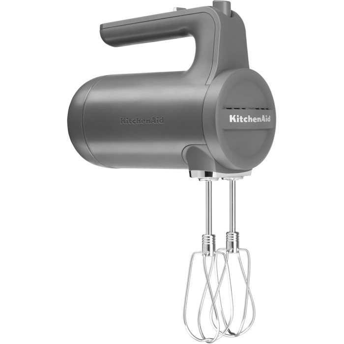 KitchenAid 5KHMB732EDG Anthracite Gray Cordless Electric Hand Mixer, 7 Speeds