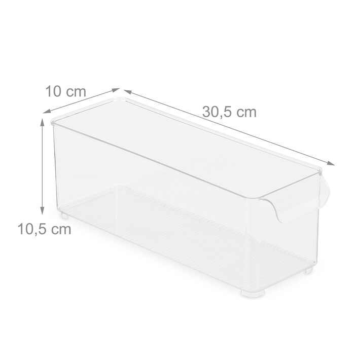 Relaxdays Refrigerator Organizer, Slim with Handle
