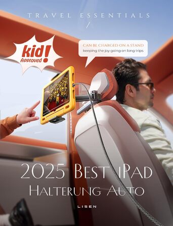 Утримувач для iPad/Samsung, універсальний автотримач для планшетів, органайзер в авто, чорний