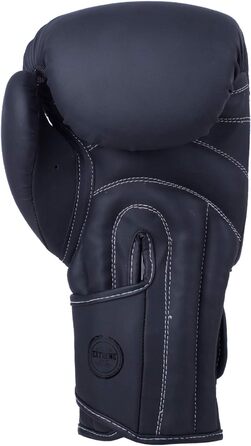 Боксерські рукавички Fightinc. Muay Thai Shadow - 10, 12, 14, 16oz для тайського боксу, K1, MMA, чорні