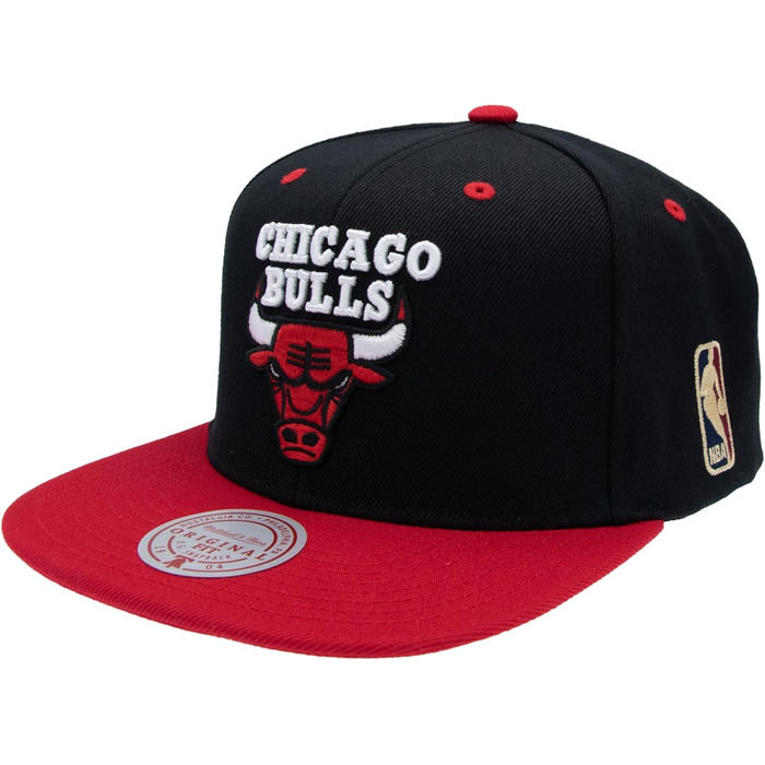 Кепка Mitchell & Ness NBA HWC Snapback чорно-червона, універсальний розмір