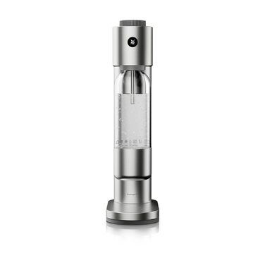 WMF Element One: Автоматичний содовий апарат з нержавіючої сталі, 3 рівні газування, лава (срібний) – для приготування газованої води вдома