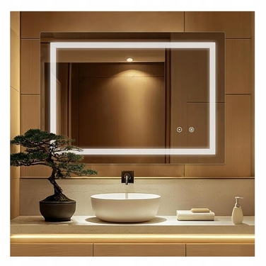 LED-дзеркало у ванну кімнату 50 x 70 см, з функцією підігріву (антизапотівання)