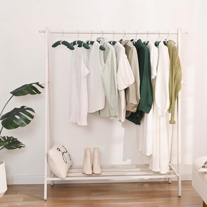 Клітки для одягу JS HANGER з м'якою підкладкою для светрів, 43,2 см, великі, міцні, з сатином, без плечей, для жінок, одягу, весіль, спідньої білизни, 10 шт., (Темно-зелений)