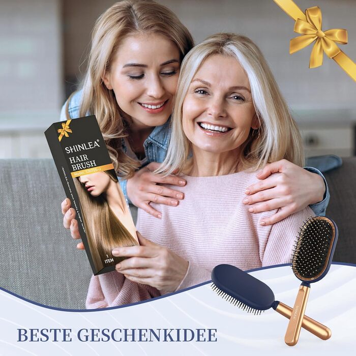 Щітка для волосся SHINLEA безшумна, розпушувач для чоловіків, жінок, дітей, для довгих мокрих та сухих волосся, розгладжуюча та розпушувальна, зменшує ковтання та пошкодження волосся