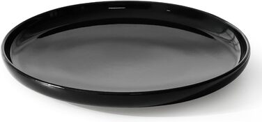 Набір посуду Konsimo VICTO на 6 осіб: 24-piece чорний глянцевий сервіз з 18 предметів з кераміки для сім'ї