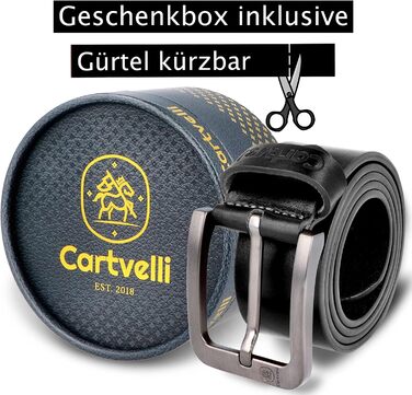 Чоловічий шкіряний ремінь преміум-класу з подарунковою коробкою. Ширина 40 мм, регульований, підходить до джинсів, чинос, костюма та штанів. Чорний колір, 120 см.