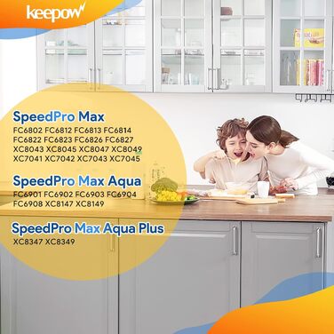 Набір фільтрів Keepow для пилососа Philips SpeedPro Max Aqua, мийні (3 шт.)