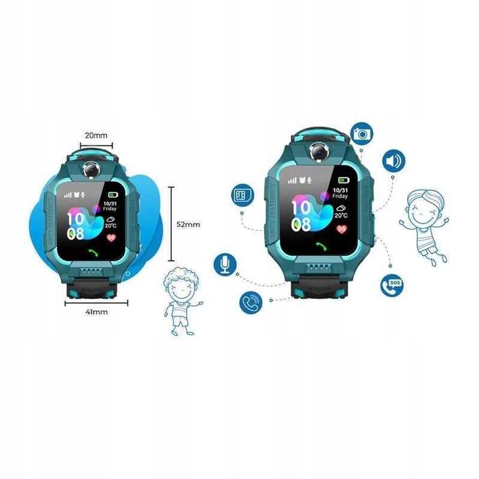 Дитячий смарт-годинник Smart-Trend Q12/Q19/S-VIOLET, багатоколірний