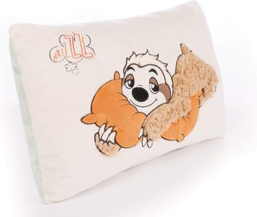Дитяча подушка NICI Лінивець Wave Dave, прямокутна 43x25 см, м'яка плюшева іграшка, бежевий