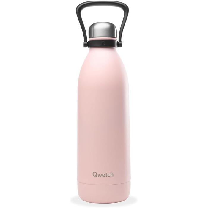 1.5L Stainless Steel & Titanium Insulated Water Bottle - 48h Cold & 16h Hot - Leakproof, BPA-Free, with Handle - Perfect for Camping, Picnics & Family (1500ml, Pastel Pink)