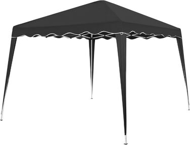 Foldable Gazebo 3x3m incl. Bag | Water-resistant, UV 50+ Protection | Pop-Up Tent, Foldable Gazebo, Garden Tent, Party Tent, Capri | Click System Metal Frame (Gray)