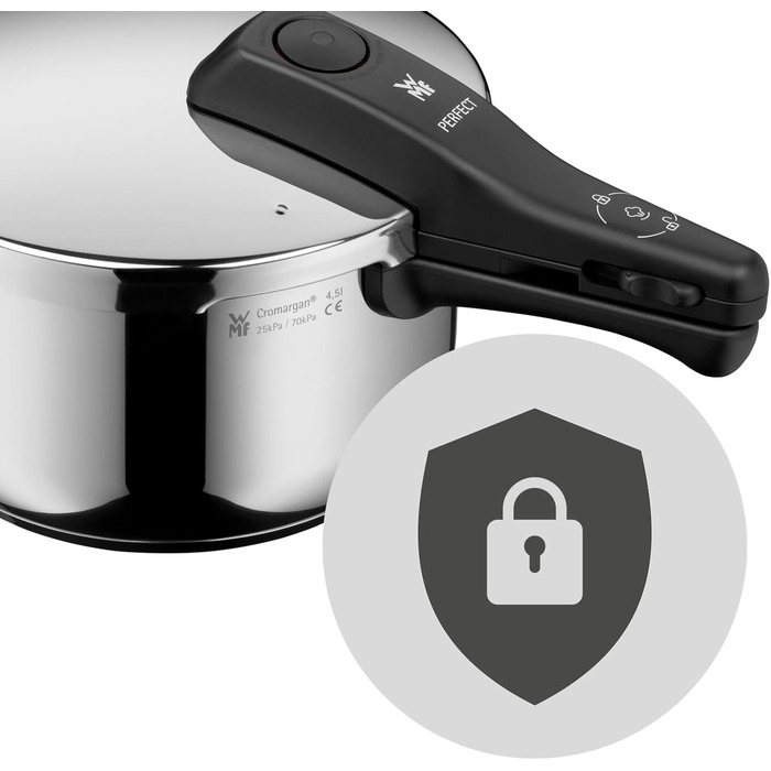 Скороварка WMF Perfect One Pot 3 л, індукція, нержавіюча сталь, 2 режими, знімна ручка, для однієї особи