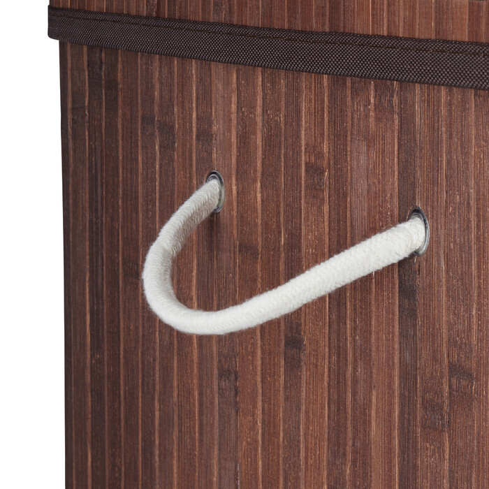 Relaxdays Bamboo Laundry Basket, Square