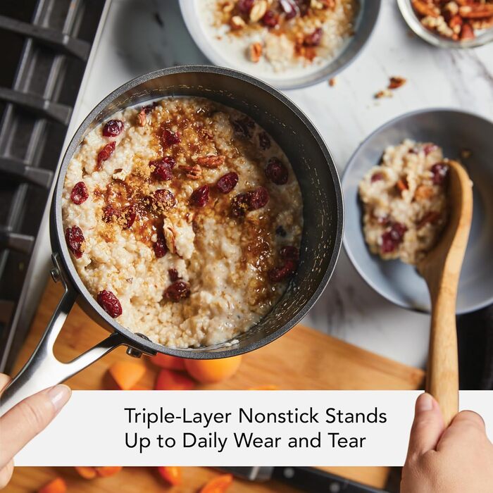 Пательня-гриль KitchenAid з виливом, 29 см, антипригарна, чорна матова - ідеальна для смаження та приготування на грилі