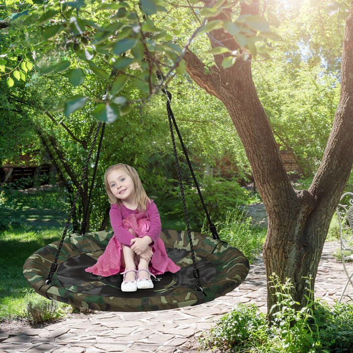 Relaxdays Bird Nest Swing Camouflage