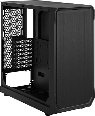 Корпус для ПК Fractal Design Focus 2 Black з темним склом та сітчастою передньою панеллю. В комплекті 2 вентилятори 140 мм. ATX
