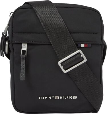 Чоловіча сумка через плече Tommy Hilfiger Signature Mini Reporter, чорна, універсальний розмір