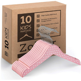 Дерев'яні вішалки для дитячого одягу ZOBER (10 шт.)
