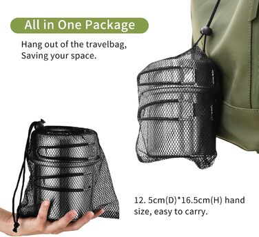 Набір кухонного посуду для кемпінгу з нержавіючої сталі, набір для приготування їжі в походах, міні-плита для кемпінгу, походів, пікніків та трекінгу