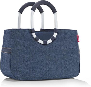 Reisenthel Loopshopper-OS4113 Bag Herringbone dark blue M