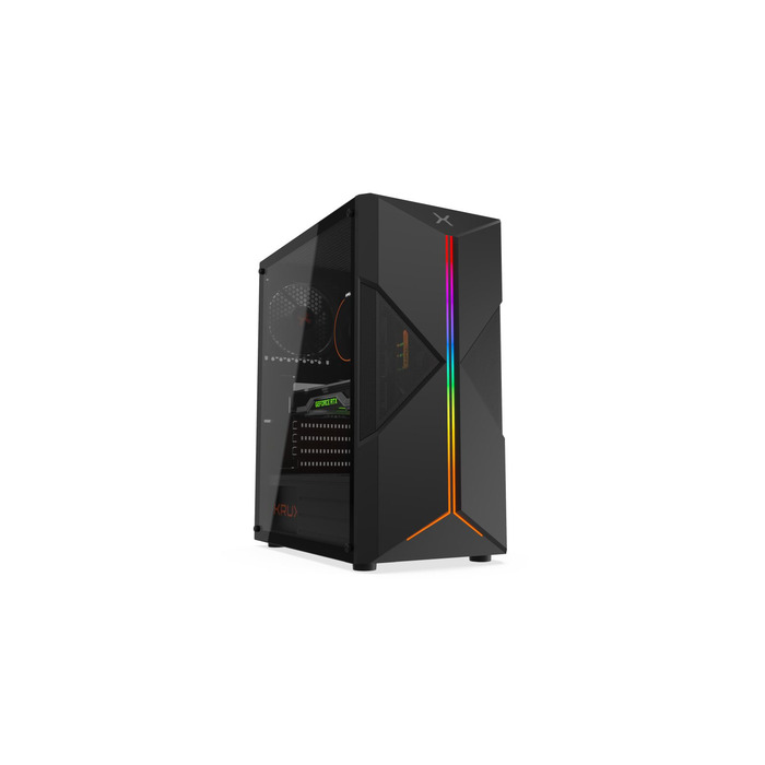 Корпус Krux Astral ARGB Midi Tower, чорний