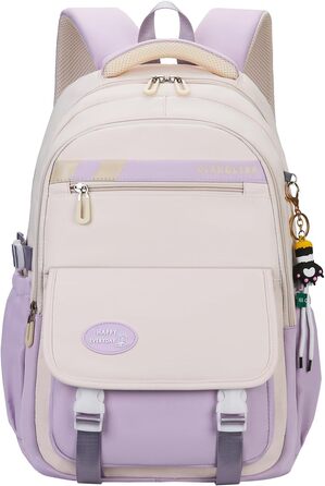Сумка для книг SellerFun для підлітків, дівчаток, на школу, роботу, подорожі та спорт (27 літрів, фіолетовий)