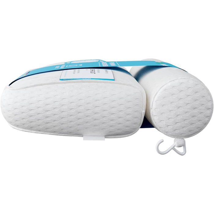Bath Pillow • Ergonomic & Muscle-Relaxing Premium Bath Pillow • New 5D Special Foam • German Design • Climate Neutral & Sustainably Produced • Bath Pillow Neck Pillow Bathtub
