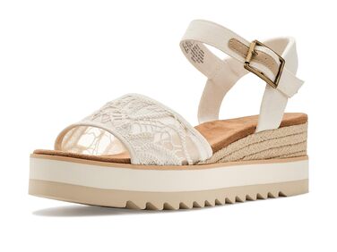 Пантолети жіночі TOMS Diana Egret Floral Crochet 41 EU - Стильні босоніжки з квітковим візерунком