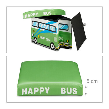 Relaxdays Foldable Toy Box with Storage Space