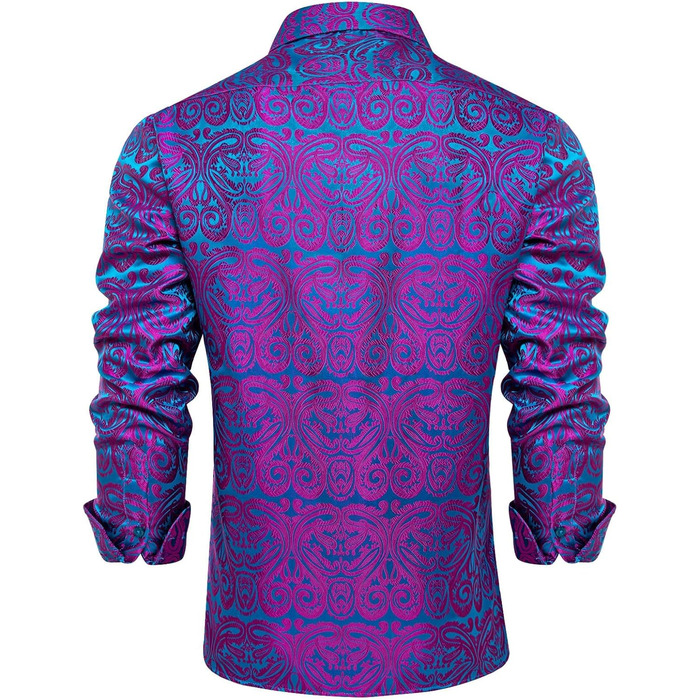 Чоловіча краватка DiBanGu з шовку, комплект з нагрудною хустиною та краватками, для весілля, формальний стиль, універсальний розмір (XXL, блакитний та рожевий)