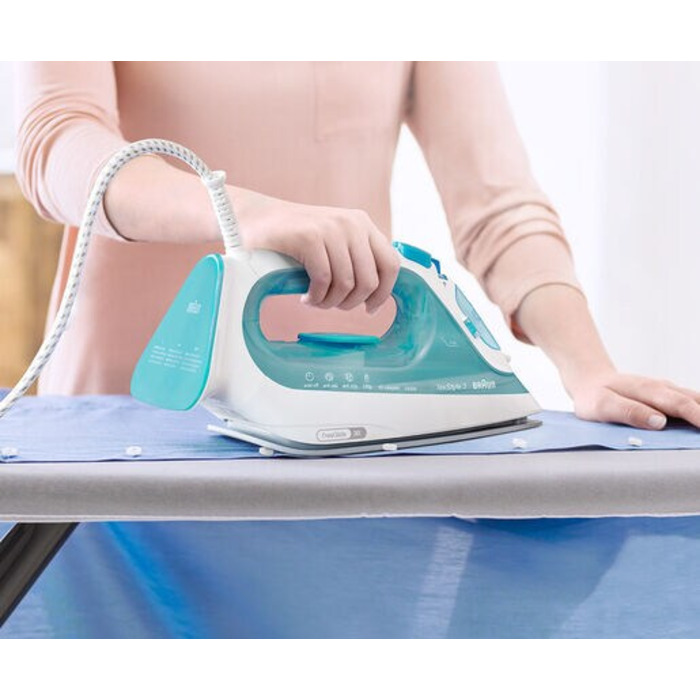 Парова праска BRAUN TexStyle 3 SI3043 GR, бірюзова