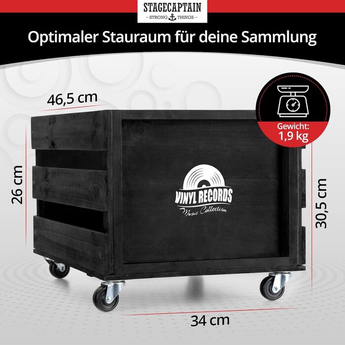 Stagecaptain SPK-100 BK Record Box 