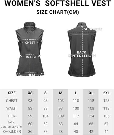 Жіноча софтшеллова жилетка Outdoor Ventures - легка, вітронепроникна, з флісовою підкладкою, для спорту, гольфу та активного відпочинку (4 кишені)