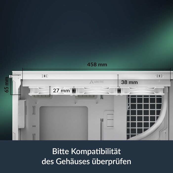 Система водяного охолодження ARCTIC Liquid Freezer III Pro 420 A-RGB для ПК: 3x140 мм вентилятори, радіатор 38 мм, PWM-насос, підтримка AMD AM5/AM4, Intel LGA1851/1700