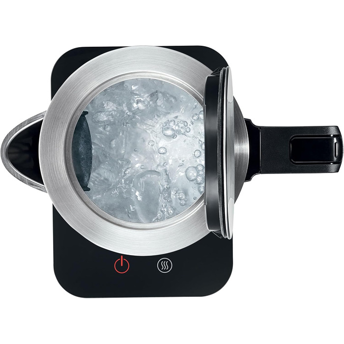 Bosch cordless kettle TWK7203, automatic shut-off, overheat protection, 7 temperature settings, keep-warm function, 1.7 L, 2200 W, black Single