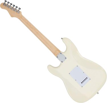 Електрогітара McGrey Rockit ST Комплект для початківців (8 предметів): гітара, підсилювач, запасні струни, чохол, тюнер, медіатори, ремінь та кабель (білий)