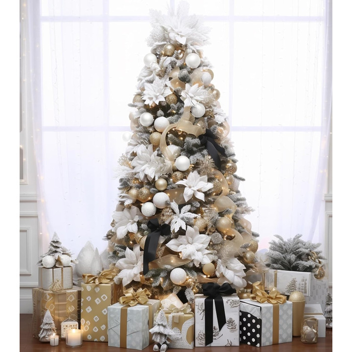 36 блакитних новорічних кулі для прикраси ялинки, 6 см, святкова декорaція