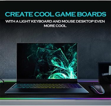 MU Gaming Mousepad RGB, XXL, 800x300mm: килимок для миші геймерський, RGB підсвічування, чорний