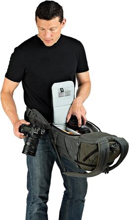 Рюкзак Lowepro Flipside Trek 350 AW - фоторюкзак для DSLR, об'єктивів, планшета та аксесуарів (сірий)