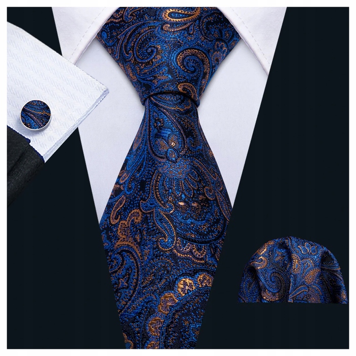 Широка краватка Luvu, синя