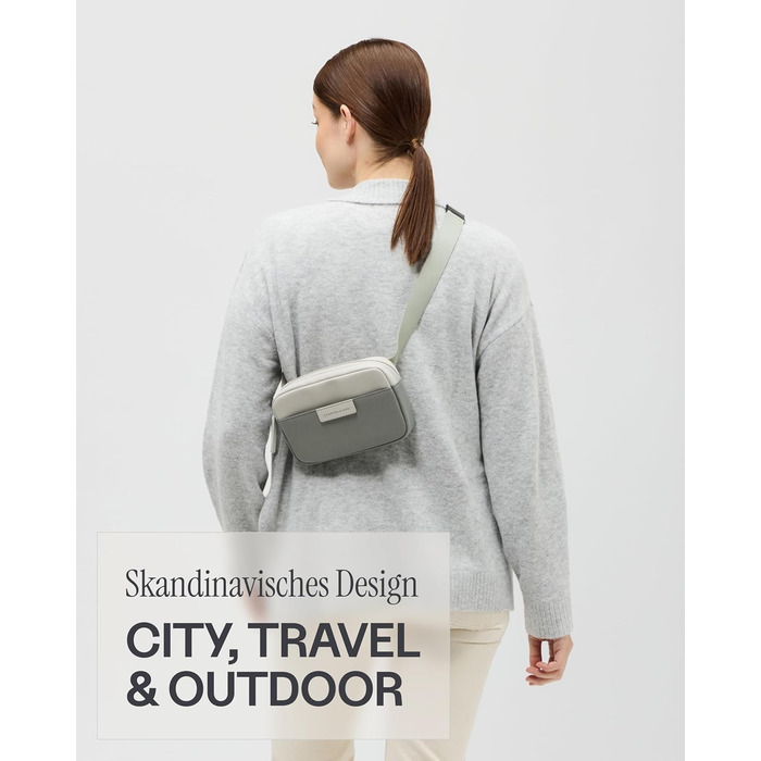 Kapten & Son Bauchtasche Bergen: Сумка через плече (бананка) - М'ятний, 0.8 л | Для жінок та чоловіків | Ідеально для подорожей, міста та повсякденного використання