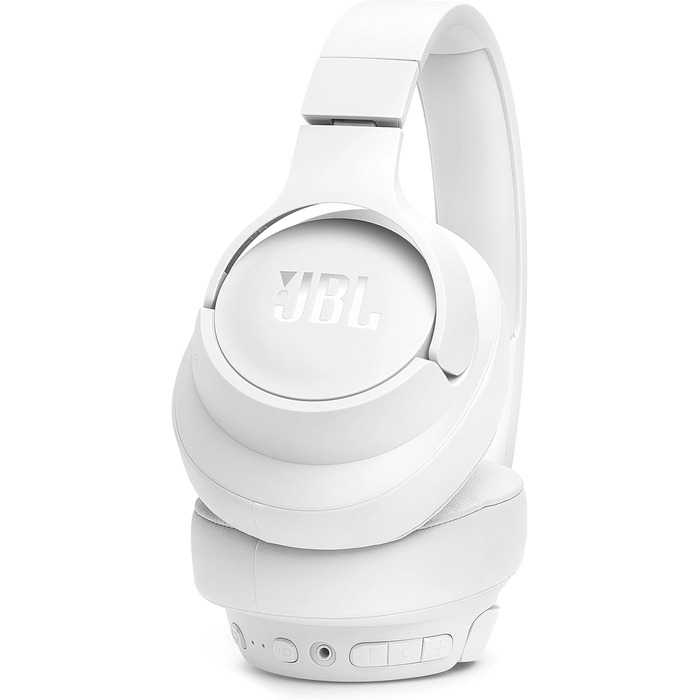 Навушники JBL Tune 770 NC – Бездротові, з активним шумозаглушенням, складні, до 70 годин роботи, швидка зарядка, білі
