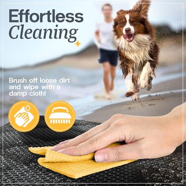 Автомобільний лежак для собак середніх порід - водовідштовхуючий, 58x58x36 см