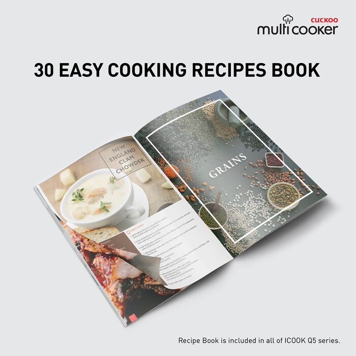 Мультиварка CUCKOO CMC-QSB501S iCook Q5 Premium з антипригарним покриттям, 4.75 л, 8-в-1, з голосовим керуванням та 3D нагріванням