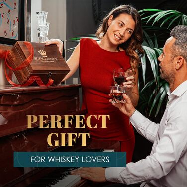 Набір віскі Royal Reserve: келихи, кубики для охолодження, щипці для льоду, підставки, дерев'яна коробка, оксамитові мішечки, картки з історією та рецептами, аксесуари, подарунок для чоловіків, чоловіка, друга. Келихи з викручуваною основою, гранітні підс